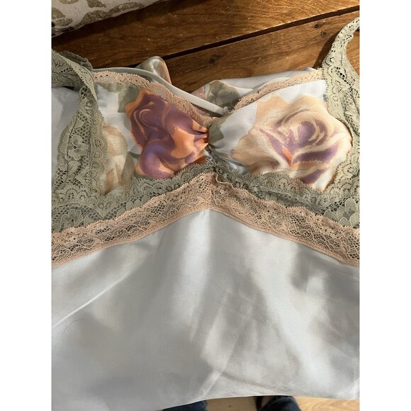 Free People Intimately Just Dreamy Maxi Slip Dress Sky Combo Airbrush Floral S - Picture 6 of 11